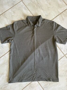Men's Short Sleeve Polo Shirt - Gray-Without label and size tagged